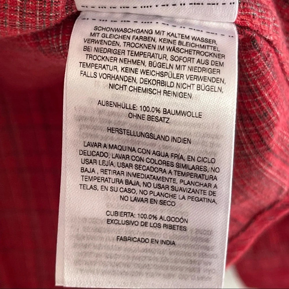 Columbia Women's Standard Times Two Corduroy Long Sleeve Shirt, Red Plaid, XS - Picture 16 of 16